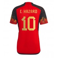 Maglie da calcio Belgio Eden Hazard #10 Prima Maglia Mondiali 2022 Manica Corta